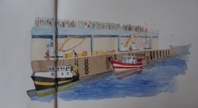 Retour de la pêche au Guilvinec