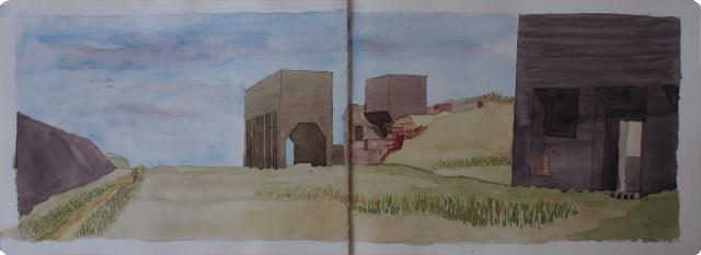 L'usine de concassage de galets