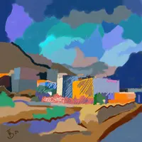 Oeuvre digitale, paysage