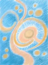 Oeuvre digitale, abstrait, immersion, circulations